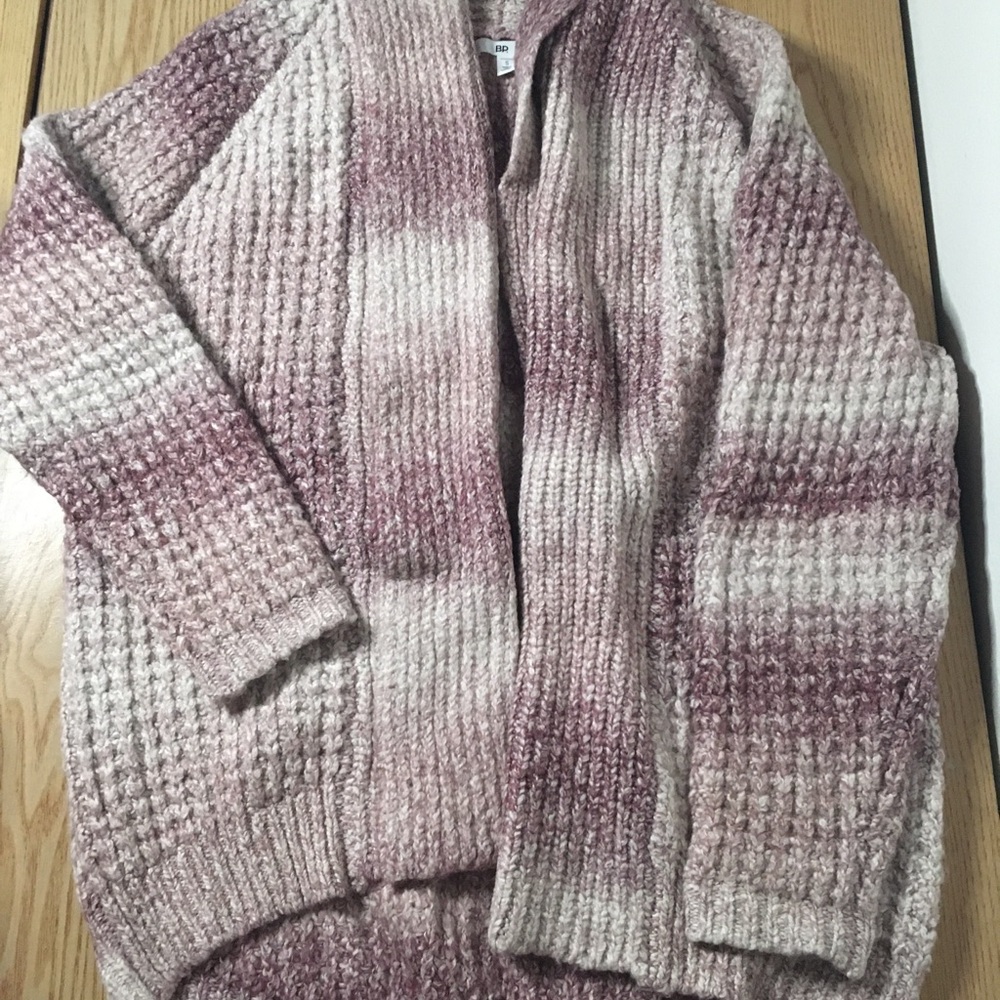 #5 Women's BP Lilac White Cardigan Sweater Super Soft Warm Size Small
